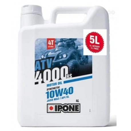 IPONE ATV 4000 RS 10W40 OLEJ SILNIKOWY SEMISYNTETYK 5L - PROMOCJA 4+1 (AKC) (4)