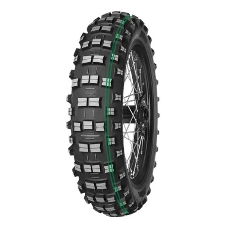 MITAS OPONA 140/80-18 TERRA FORCE-EF PRO SUPER SOFT 70M TT TYŁ (PODWÓJNY ZIELONY PASEK) DOT 15/2024 (460101) (ZAMIENNIK:70000252