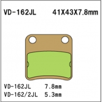 VESRAH KLOCKI HAMULCOWE KH178 / KH257 SPIEK METALICZNY (ZŁOTE) (MADE IN JAPAN)