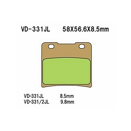 VESRAH KLOCKI HAMULCOWE KH103 SPIEK METALICZNY (ZŁOTE) SUZUKI VS 600/750/800/1400 (MADE IN JAPAN)