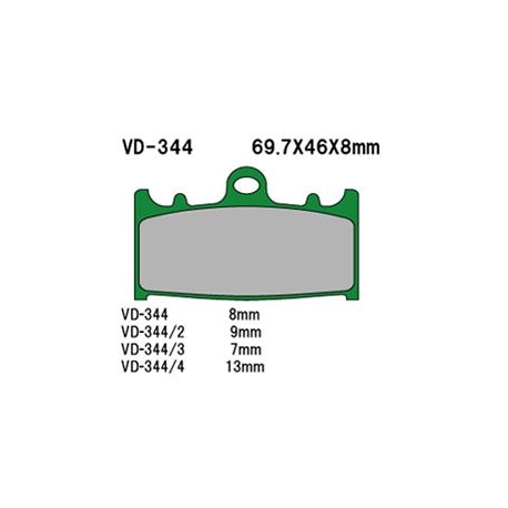 VESRAH KLOCKI HAMULCOWE KH158 (MADE IN JAPAN)