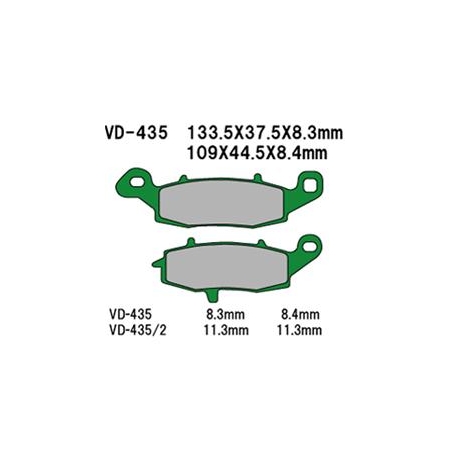 VESRAH KLOCKI HAMULCOWE KH231/KH259 (MADE IN JAPAN)