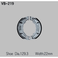 VESRAH SZCZĘKI HAMULCOWE YAMAHA YZ 125 '76-'83, YZ 250 '74-'80, YZ 400 '76-'79 (PRZÓD) (MADE IN JAPAN)