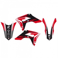 BLACKBIRD KOMPLET NAKLEJEK (OKLEIN) HONDA CRF 250R '22-'24, CRF 450R '21-'24 DREAM 4 KOLOR CZERWONY CZARNY BIAŁY