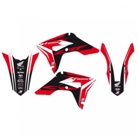 BLACKBIRD KOMPLET NAKLEJEK (OKLEIN) HONDA CRF 250R '22-'24, CRF 450R '21-'24 DREAM 4 KOLOR CZERWONY CZARNY BIAŁY