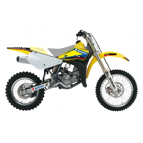 BLACKBIRD KOMPLET NAKLEJEK (OKLEIN) SUZUKI RM 85 '02-'24 DREAM 4 KOLOR ŻÓŁTY NIEBIESKI