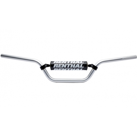 RENTHAL KIEROWNICA 7/8 CALA (22MM) ATV HANDLEBAR RACE BAR SILVER KOLOR SREBRNY Z GĄBKĄ