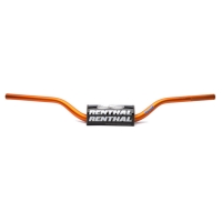 RENTHAL KIEROWNICA 1,1/8 CALA (28,6MM) MX FATBAR HANDLEBAR ORANGE KTM HIGH PADDED KOLOR POMARAŃCZOWY Z GĄBKĄ