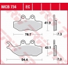 TRW ZF KLOCKI HAMULCOWE KH194 ORGANIC APRILIA SX 50 14-, YAMAHA DT 50 04-08, TZR 50 03-20, XT 125 05-11, PRZÓD