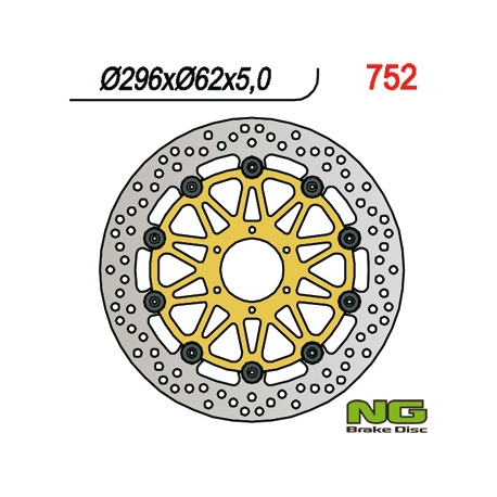 NG TARCZA HAMULCOWA PRZÓD HONDA XL 1000V '99-'03, VFR 800 '98-'16, V-TEC '02-'13, CROSS RUNNER '11-'14, F6C '97-'03, CBR 600 F4 