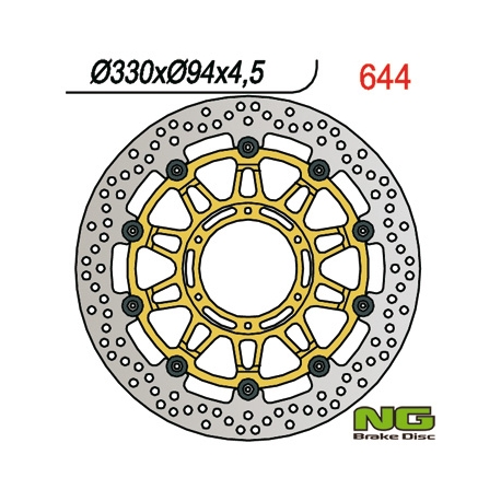 NG TARCZA HAMULCOWA PRZÓD HONDA CBR 900/929/954 RR 00-03 (330x94x4,5) PŁYWAJĄCA