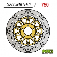 NG TARCZA HAMULCOWA PRZÓD KAWASAKI ZX6R '95-'02, ZR 550/750 ZEPHYR, ZZR600 '90-'06 Z750 '04- (300x61x5) (5x10,25mm)