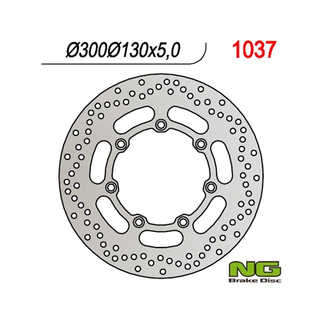 NG TARCZA HAMULCOWA PRZÓD KAWASAKI VN 800 '97-'03, EN 500 '94-'03, VN 1500 CLASSIC '97 (300X130X5)