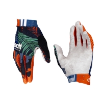 LEATT NOWOŚĆ RĘKAWICE ROWEROWE MTB 3.0 X-FLOW GLOVE JUNGLE KOLOR GRANATOWY/CZERWONY ROZMIAR L