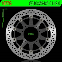 NG TARCZA HAMULCOWA PRZÓD HONDA VFR 800X CROSS RUNNER ABS '15-17, VFR 800F ABS '14-'17 (310X94X5) (5X6,5MM) (ODSADZENIE 9,0MM) P