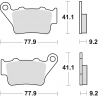 TRW ZF KLOCKI HAMULCOWE KH208 SINTER OFFROAD APRILIA PEGASO 650 01-10, ETV1200 CAPONORD 13-17, HONDA NX 650 DOMINATOR 95-01, YAM