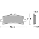 SBS KLOCKI HAMULCOWE KH447 RACING DUAL CARBON KOLOR CZARNY