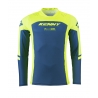KENNY RACING KOSZULKA CROSS/ENDURO MODEL PERFORMANCE SOLID NEON YELLOW KOLOR NIEBIESKI/ŻÓŁTY FLUO ROZMIAR XXL