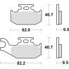 TRW ZF KLOCKI HAMULCOWE KH317 SINTER OFFROAD SUZUKI LTF 500 03-04, YAMAHA YXR 660 04-06 YFM 700 RAPTOR 06-, TYŁ