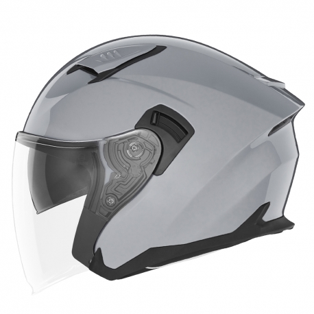 NOX KASK OTWARTY JET Z BLENDĄ N130 SOLID KOLOR SZARY POŁYSK ROZMIAR S