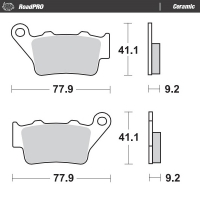 MOTO-MASTER KLOCKI HAMULCOWE KH208 / KH213 ROADPRO CERAMIC SERIES