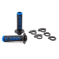 X-GRIP PROMOCJA MANETKI (GRIPY) BRAAAAP GRIPS LOCK-ON-GRIP (Z ADAPTERAMI ROLGAZU) BLUE OPEN END (Z OTWOREM) KOLOR NIEBIESKI