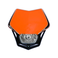 RACETECH (RTECH) LAMPA PRZEDNIA V-FACE KOLOR POMARAŃCZOWY/CZARNY KTM