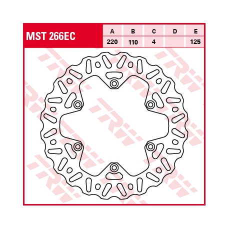 TRW LUCAS TARCZA HAMULCOWA TYŁ KTM EXC / SX / XC 250 03-17, EXC / SX / XC 350 10-, SMR / SX / XC 450 03-, EXC / SMR / SX 525 03-