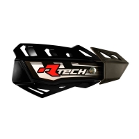 RACETECH (RTECH) OSŁONY RĄK (HANDBARY) FLX CROSS/ENDURO KOLOR CZARNY (Z 2 RODZAJAMI MOCOWAŃ DO KIEROWNICY ORAZ MANETEK)