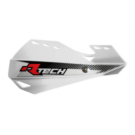 RACETECH (RTECH) OSŁONY RĄK (HANDBARY) DUAL EVO KOLOR BIAŁY (Z MOCOWANIAMI DO KIEROWNICY)