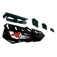 RACETECH (RTECH) PLASTIKI ZAMIENNE DO OSŁON RĄK (HANDBARÓW) FLX / ALU / ATV KOLOR CZARNY