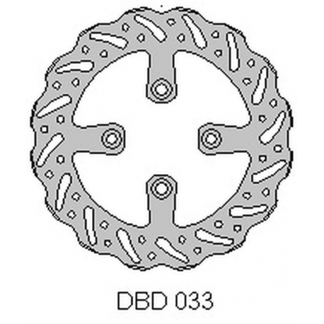 DELTA BRAKING TARCZA HAMULCOWA TYŁ GAS-GAS 65MC '21, KTM SX65 '04-21, WAVE (160X45X3MM) (4X6,5MM) (NG1026)