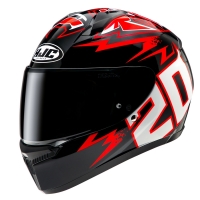 KASK MOTOCYKLOWY HJC C10 DIABLO MASK BLACK RED