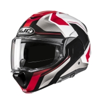 KASK MOTOCYKLOWY HJC F100 BIOS RED BLACK