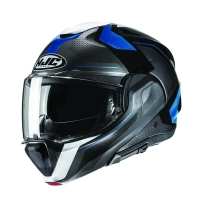 KASK MOTOCYKLOWY HJC F100 BIOS BLACK BLUE
