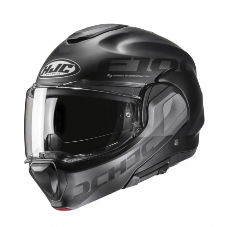 KASK MOTOCYKLOWY HJC F100 HETAL BLACK