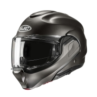 KASK MOTOCYKLOWY HJC F100 SOLID SEMI FLAT TITANIUM