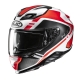 KASK MOTOCYKLOWY HJC F71 TOZZ BLACK WHITE BLACK