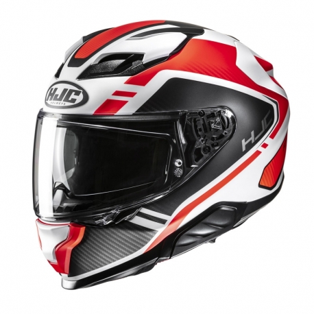 KASK MOTOCYKLOWY HJC F71 TOZZ BLACK WHITE BLACK
