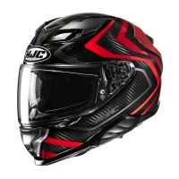 KASK MOTOCYKLOWY HJC F71 CARBON NEVIO BLACK RED