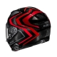 KASK MOTOCYKLOWY HJC F71 CARBON NEVIO BLACK RED