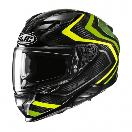 KASK MOTOCYKLOWY HJC F71 CARBON NEVIO BLACK GREEN