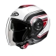 KASK MOTOCYKLOWY HJC I40N LINIA WHITE BLACK
