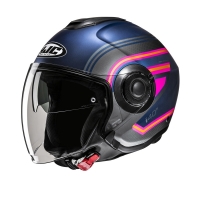 KASK MOTOCYKLOWY HJC I40N LINIA BLUE PINK
