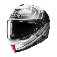KASK MOTOCYKLOWY HJC I71 VIZ GREY BLACK RED