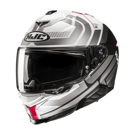 KASK MOTOCYKLOWY HJC I71 VIZ GREY BLACK RED