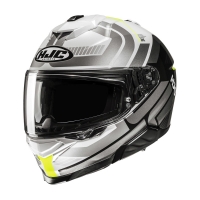 KASK MOTOCYKLOWY HJC I71 VIZ GREY BLACK YELLOW