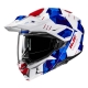 KASK MOTOCYKLOWY HJC I80 ROKI WHITE BLUE