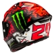 KASK MOTOCYKLOWY HJC RPHA1 QUARTARARO REPLICA 2 RED BLACK