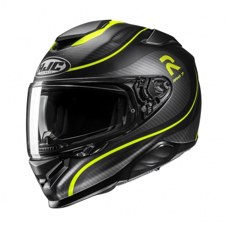 KASK MOTOCYKLOWY HJC RPHA71 CLETA BLACK YELLOW
